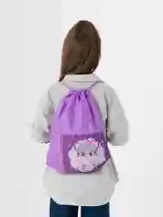 Мешок для обуви ЮНЛАНДИЯ, карман на молнии, 33х42 см, Cute kitty, 271053