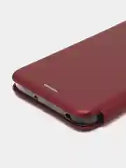 Багровый чехол-книжка Xiaomi Poco M5 / Poco M4 5G  (Поко М5)