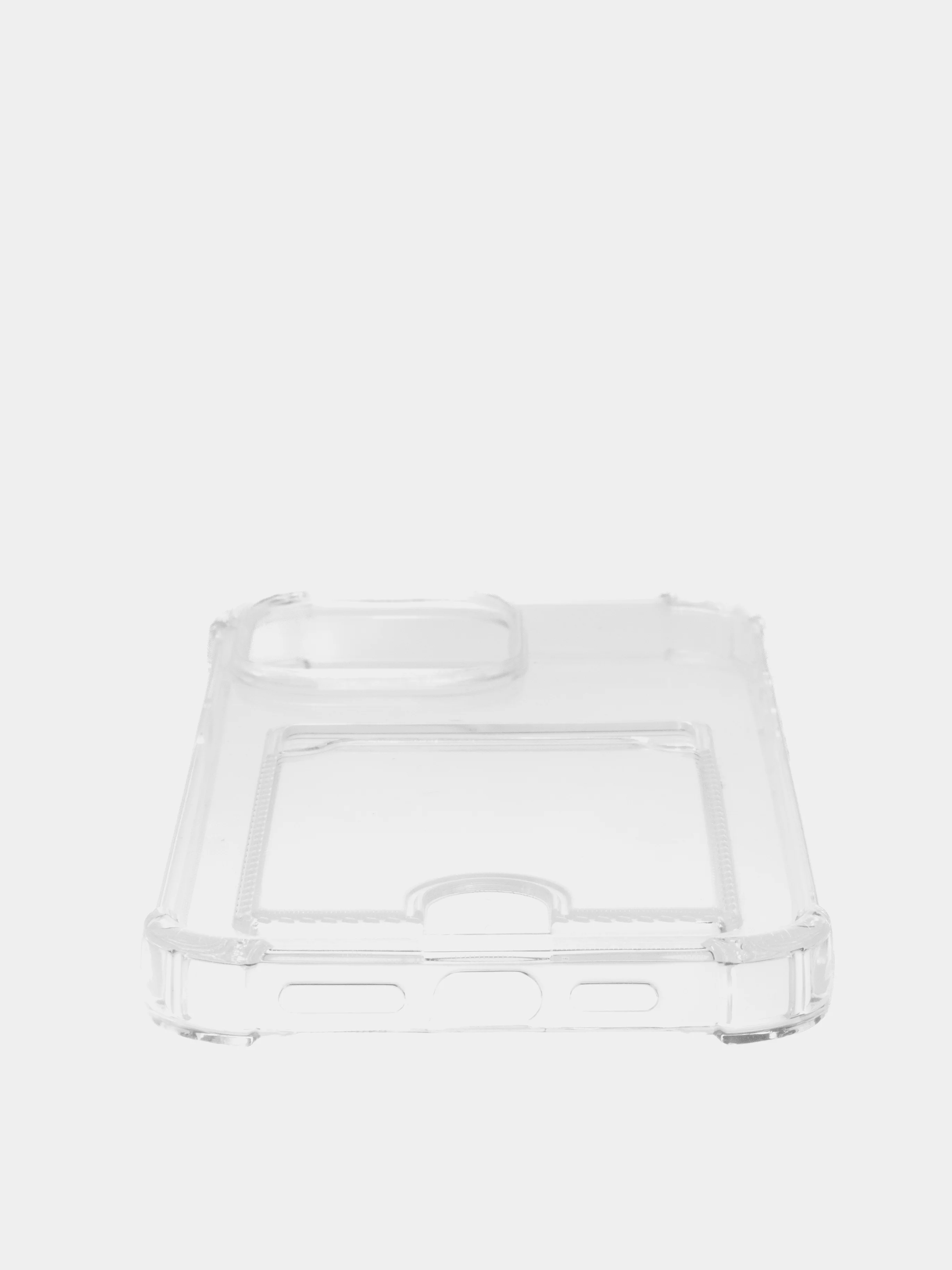 Прозрачный чехол для iPhone X, XS, XR, 11, 12, 13, 14 Pro Max/mini, с карманом для карт, силиконовый