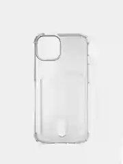 Прозрачный чехол для iPhone X, XS, XR, 11, 12, 13, 14 Pro Max/mini, с карманом для карт, силиконовый