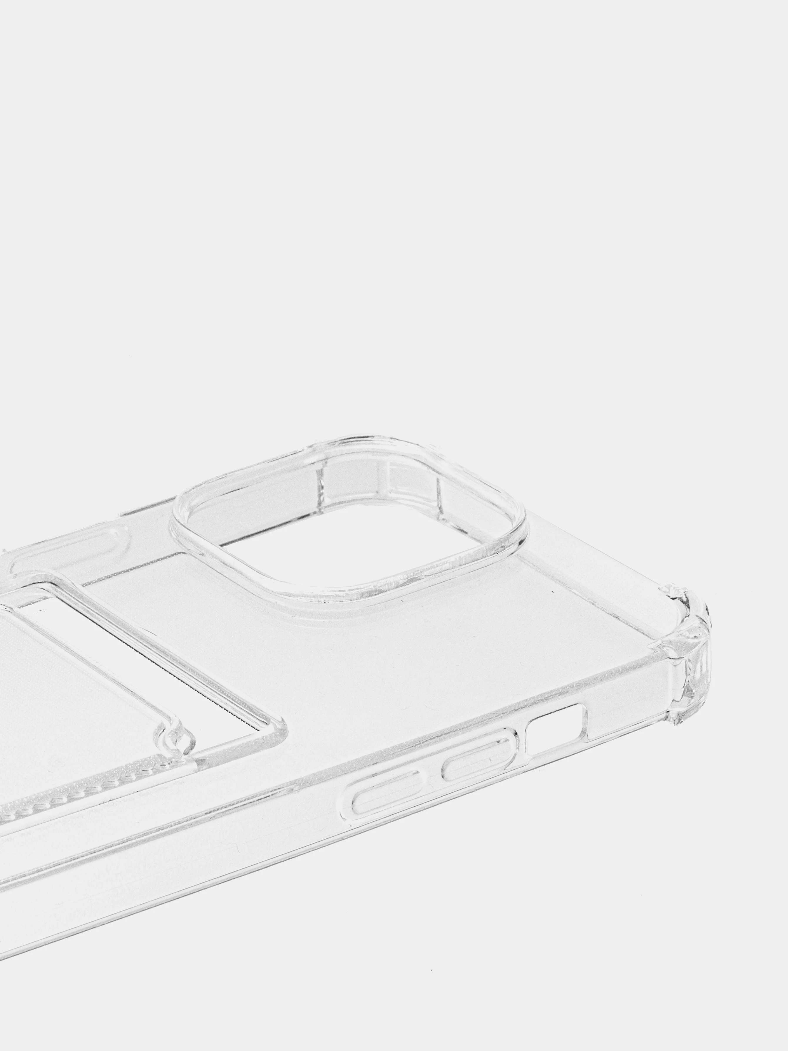 Прозрачный чехол для iPhone X, XS, XR, 11, 12, 13, 14 Pro Max/mini, с карманом для карт, силиконовый