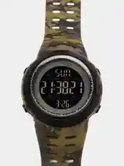 Приглушённый хаки наручные военные электронные мужские часы SKMEI 1251