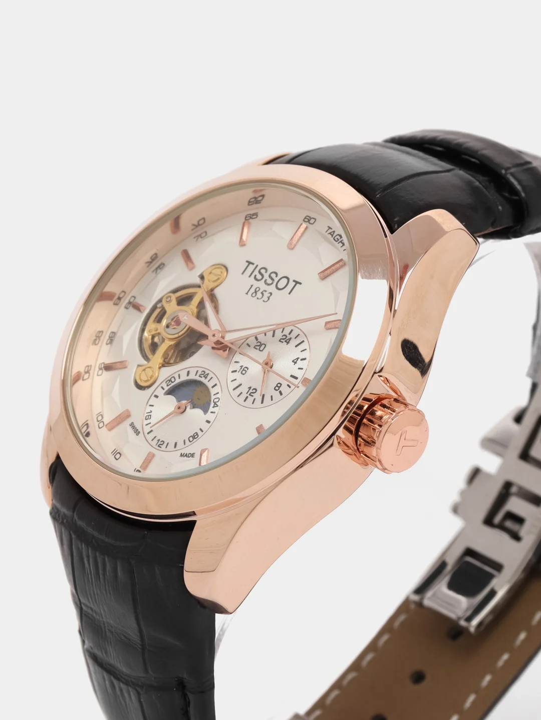 Коралловый меланж часы механические Tissot