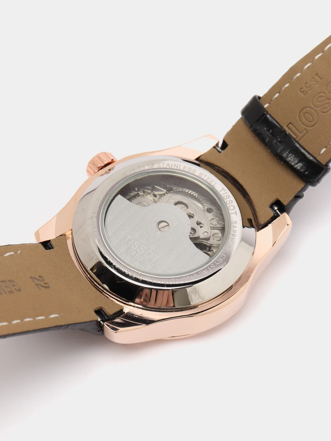 Коралловый меланж часы механические Tissot
