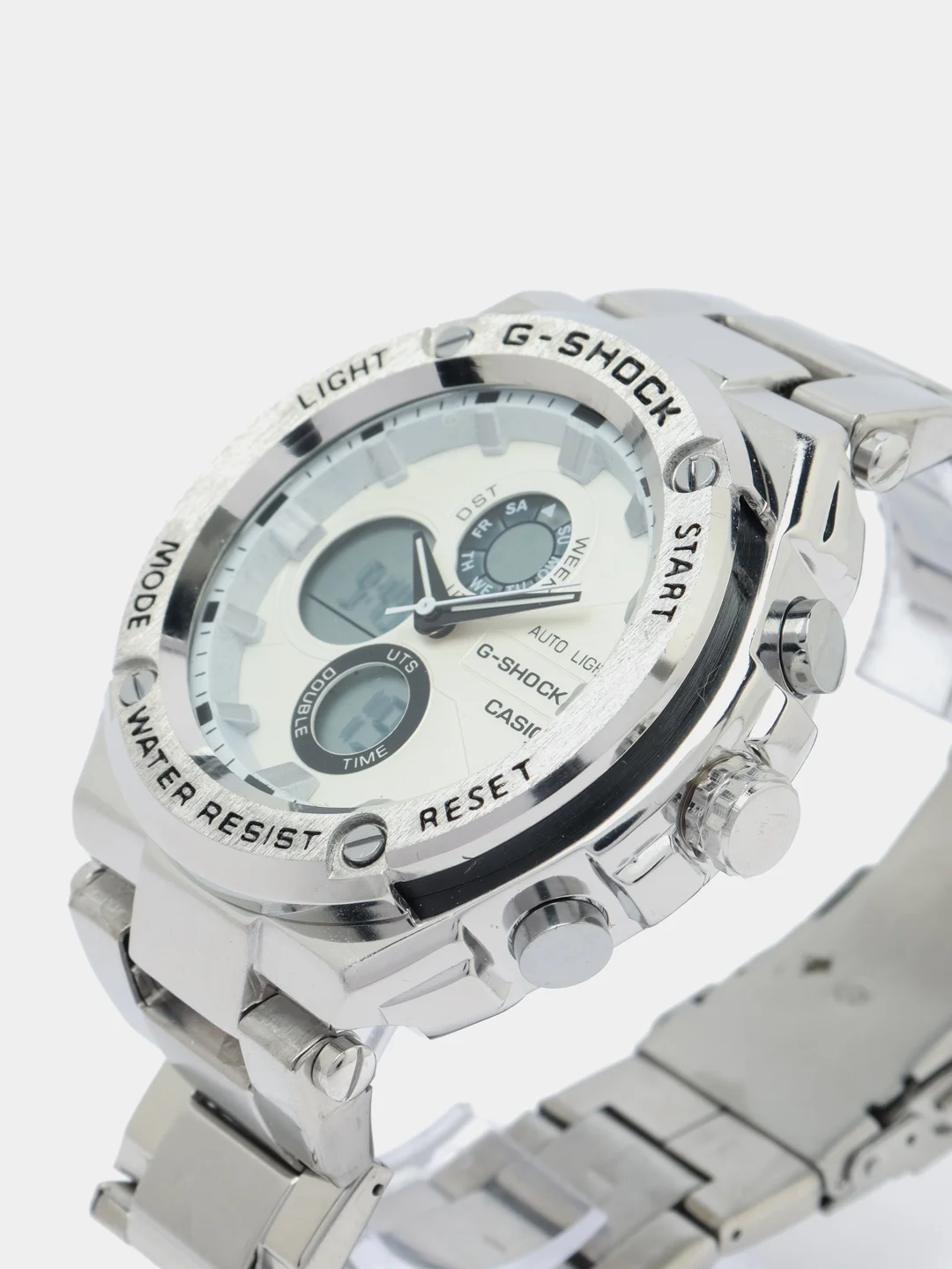 Белый часы мужские G-Shock, стальные
