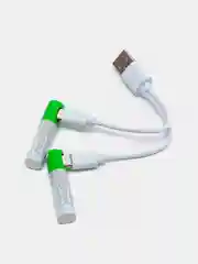 Аккумуляторные батарейки с зарядкой от USB тип ААА 1,5 В 2шт мизинчиковые
