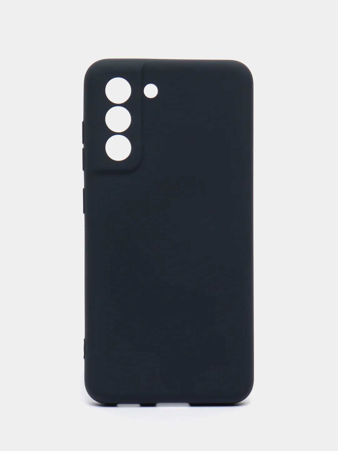 Темно-синий чехол силиконовый Silicone Cover для Samsung Galaxy S21 FE, Самсунг Галакси С21 ФЕ
