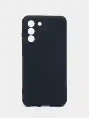 Темно-синий чехол силиконовый Silicone Cover для Samsung Galaxy S21 FE, Самсунг Галакси С21 ФЕ