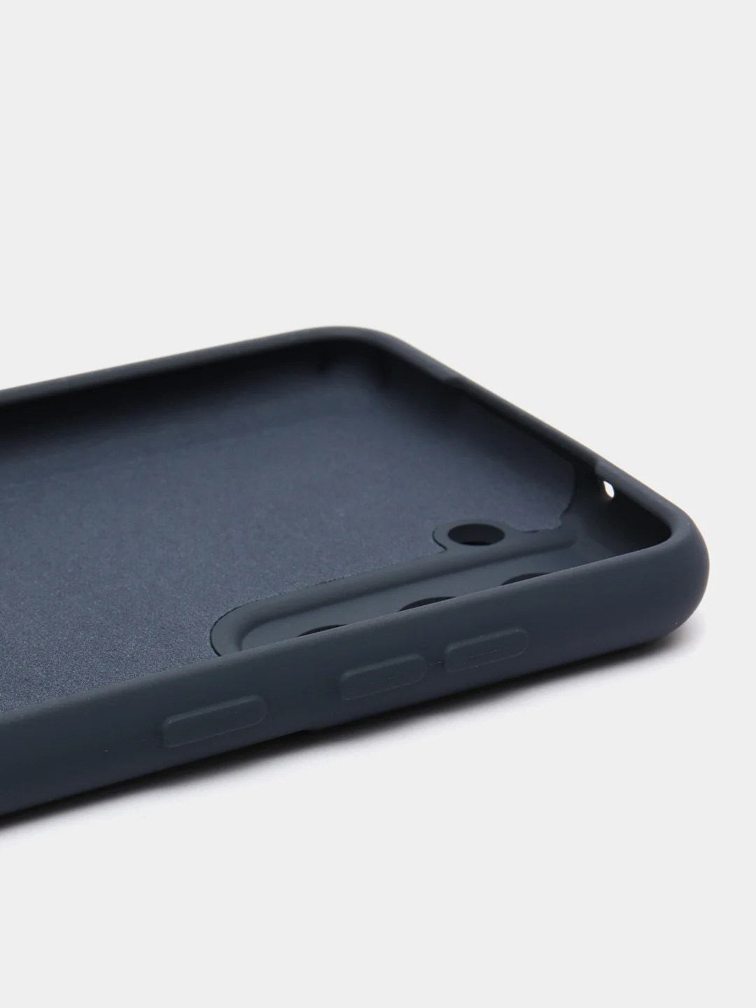 Темно-синий чехол силиконовый Silicone Cover для Samsung Galaxy S21 FE, Самсунг Галакси С21 ФЕ