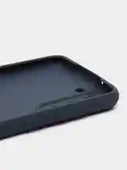 Темно-синий чехол силиконовый Silicone Cover для Samsung Galaxy S21 FE, Самсунг Галакси С21 ФЕ