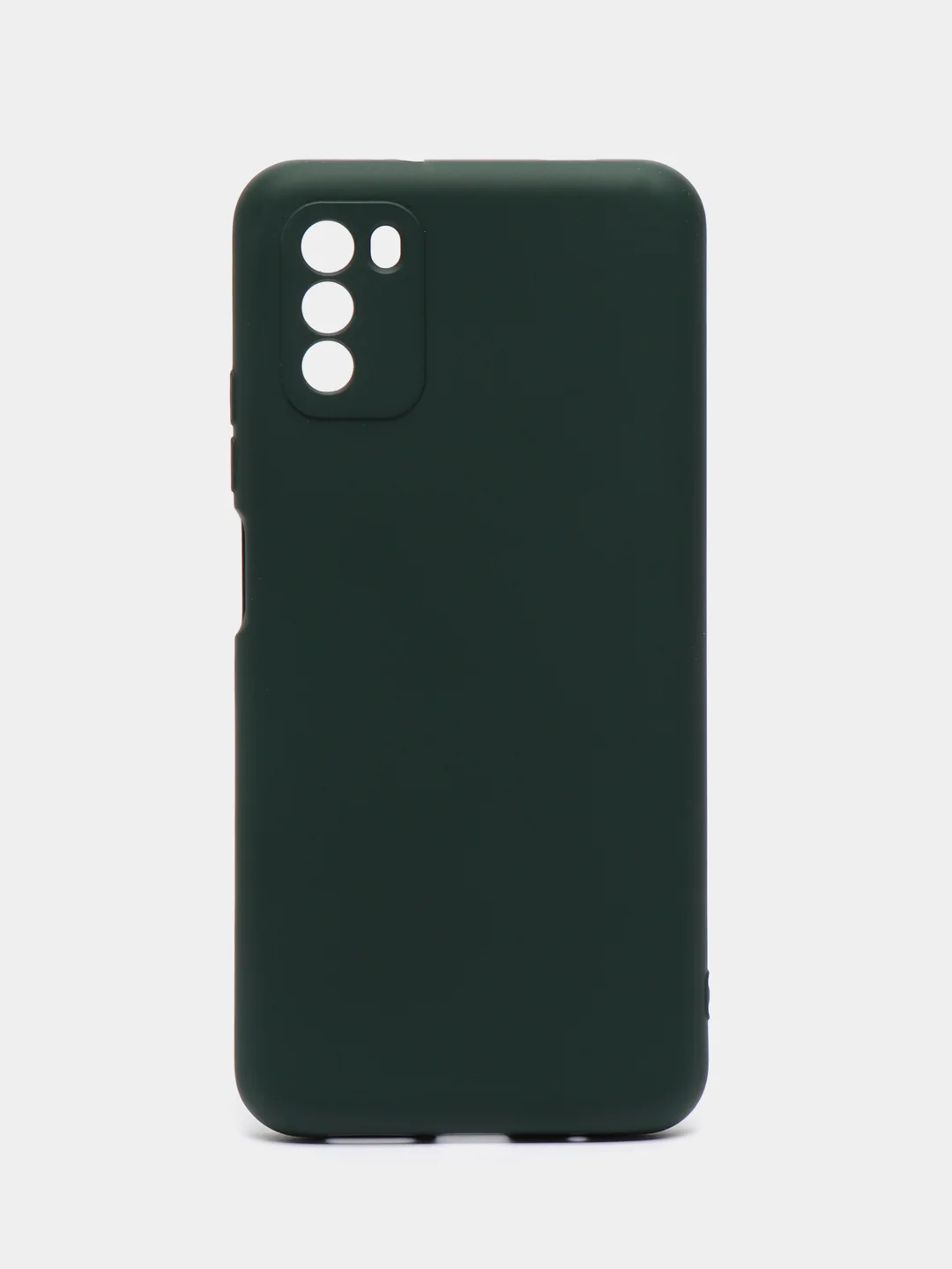 Тёмно-зелёный чехол силиконовый для Xiaomi Poco M3,Сяоми Поко М3 Silicone Cover