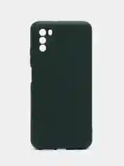 Тёмно-зелёный чехол силиконовый для Xiaomi Poco M3,Сяоми Поко М3 Silicone Cover