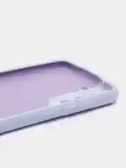 Сиреневый чехол силиконовый Silicone Cover для Samsung Galaxy S21 FE, Самсунг Галакси С21 ФЕ