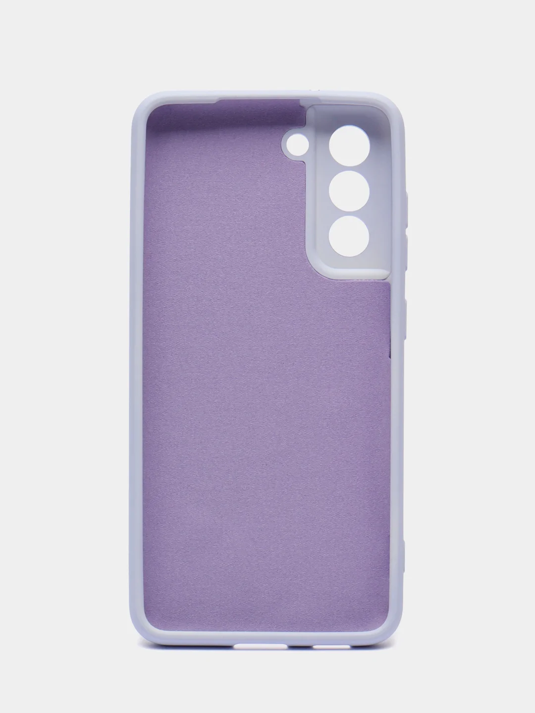 Сиреневый чехол силиконовый Silicone Cover для Samsung Galaxy S21 FE, Самсунг Галакси С21 ФЕ