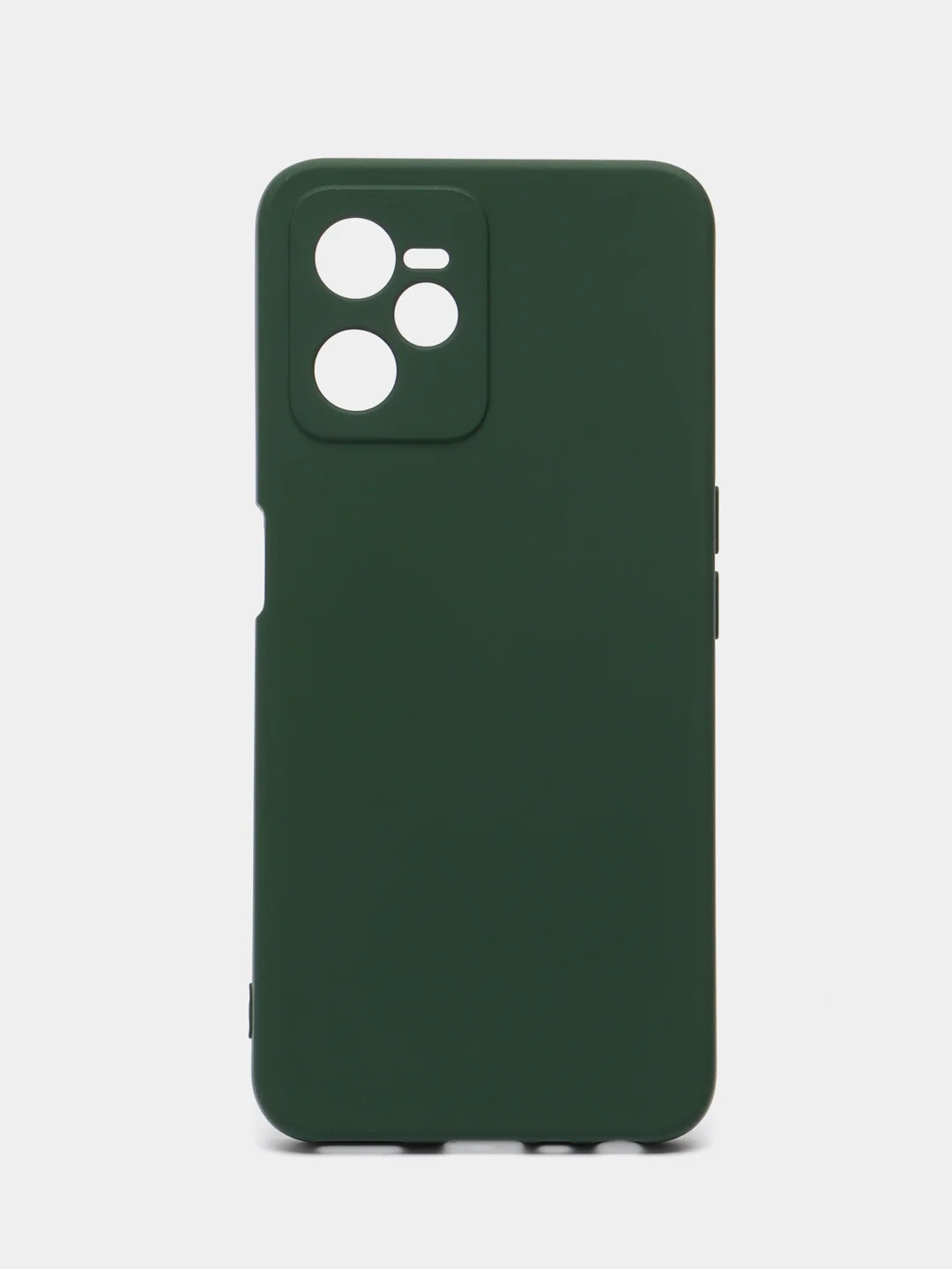 Тёмно-зелёный чехол силиконовый для Realme C35 / Реалми С35 Silicone Cover