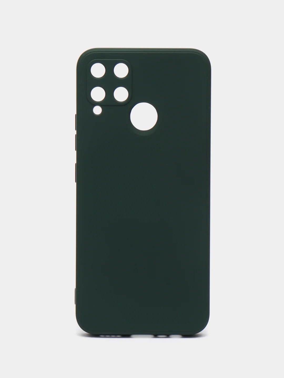 Тёмно-зелёный чехол силиконовый для Realme C15 / C25 / C25S / Реалми С15 / С25 Silicone Cover