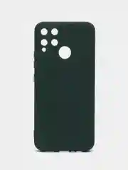 Тёмно-зелёный чехол силиконовый для Realme C15 / C25 / C25S / Реалми С15 / С25 Silicone Cover