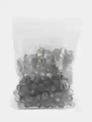 Серый бусины стеклянные граненные биконус