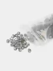 Серый бусины стеклянные граненные биконус