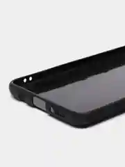 Черный чехол Samsung Galaxy A51, Самсунг Галакси А51, силиконовый, под карбон