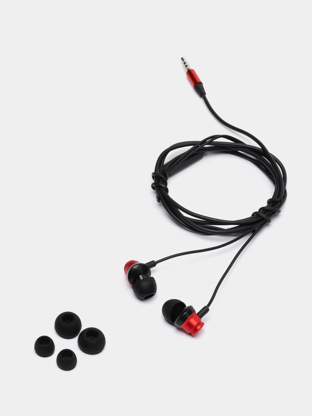 Бордовый наушники с микрофоном Borofone с разъёмом 3.5 Jack