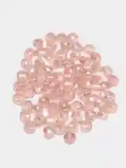 Розовый бусины стеклянные граненные рондели