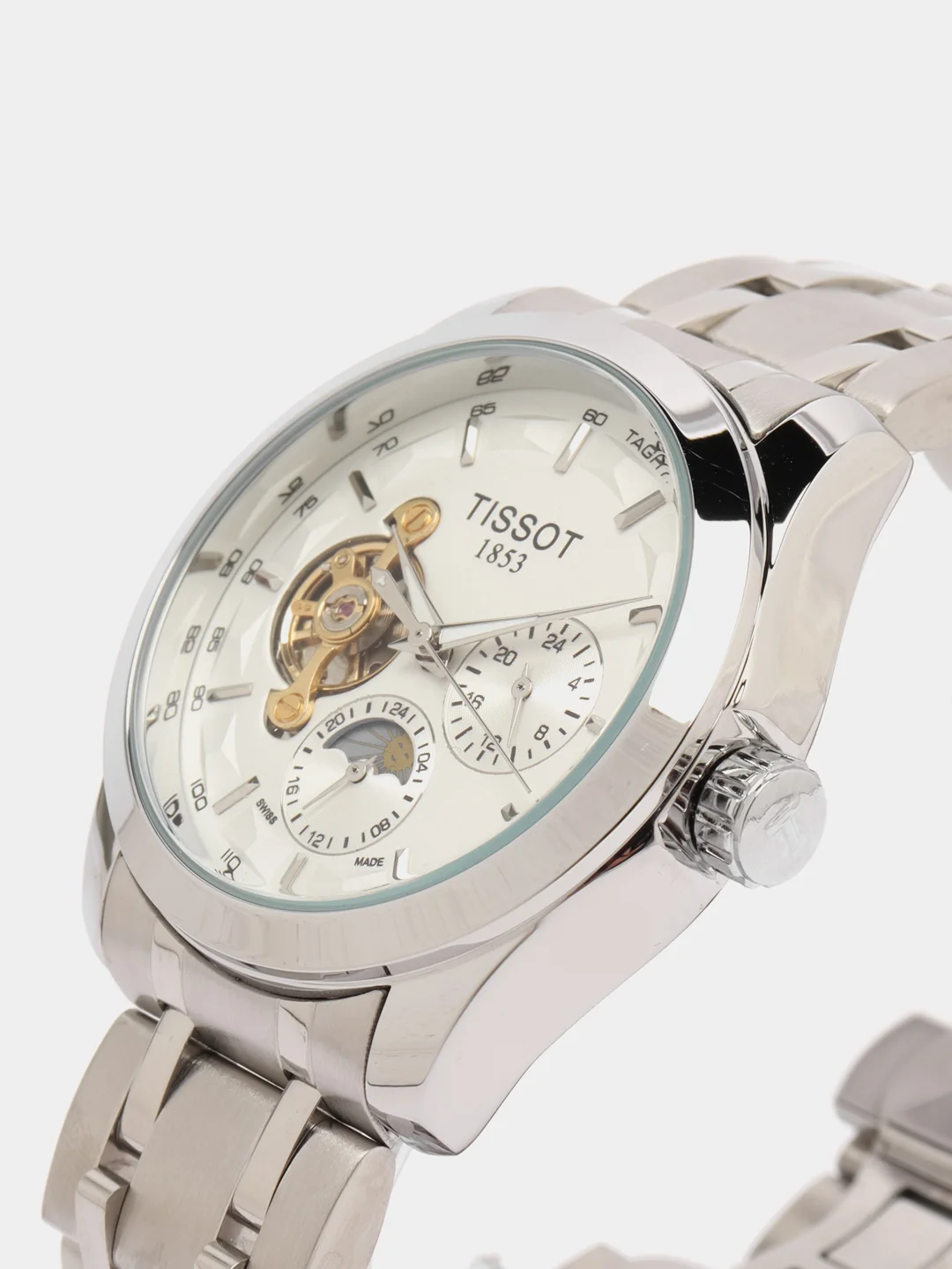 Белый часы механические Tissot