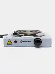 Белый плитка электрическая Sakura ПЭ-02, 1000 Вт, 145 мм, 1 конфорка спираль