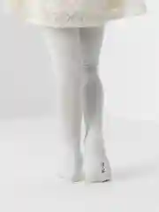Белый колготки LB для девочки, хлопковые