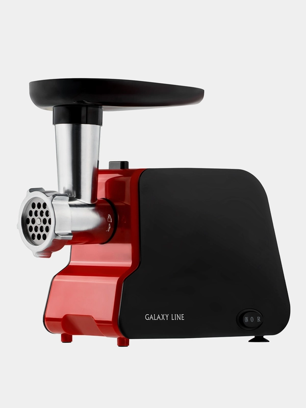 Мясорубка электрическая Galaxy LINE GL2418, 2000 Вт, функция «Реверс», красный