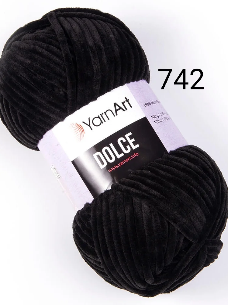 Пряжа плюшевая Yarnart Dolce, 100 г, 120 м