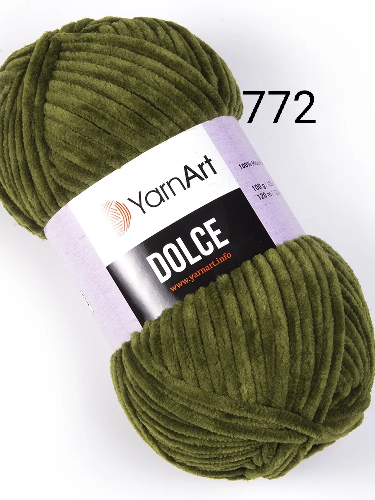 Пряжа плюшевая Yarnart Dolce, 100 г, 120 м