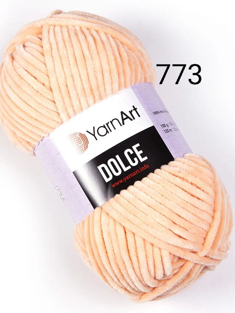 Пряжа плюшевая Yarnart Dolce, 100 г, 120 м