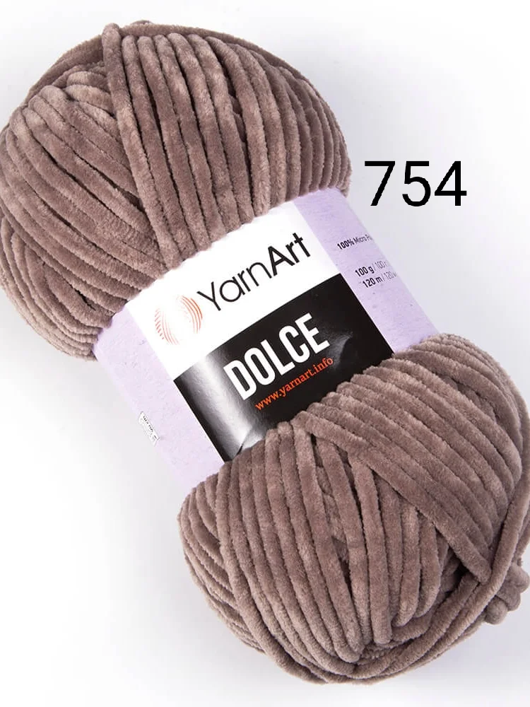 Пряжа плюшевая Yarnart Dolce, 100 г, 120 м