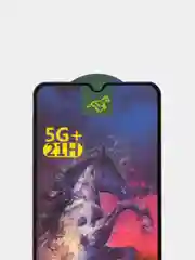 Защитное стекло для Tecno Spark 8C (Техно Спарк 8С), с черной рамкой