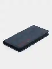 Синий чехол книжка Rich Boss для Tecno Spark 8C / GO 2022, экокожа, нубук, с визитницей