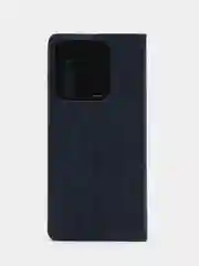 Синий чехол книжка Rich Boss для Tecno Spark 8C / GO 2022, экокожа, нубук, с визитницей