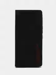 Черный чехол книжка Rich Boss для Tecno Spark 8C / GO 2022, экокожа, нубук, с визитницей