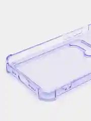 Лавандовый чехол с карманом для карт на iPhone 14, противоударный, с защитой углов