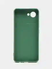 Зеленый чехол на Realme C30, с защитой камеры