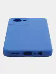 Синий чехол на Realme C30, с защитой камеры