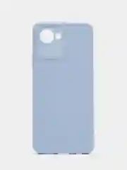Небесно-голубой чехол на Realme C30, с защитой камеры
