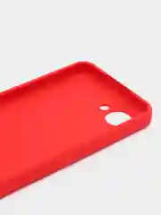 Красный чехол на Realme C30, с защитой камеры
