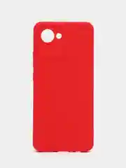 Красный чехол на Realme C30, с защитой камеры