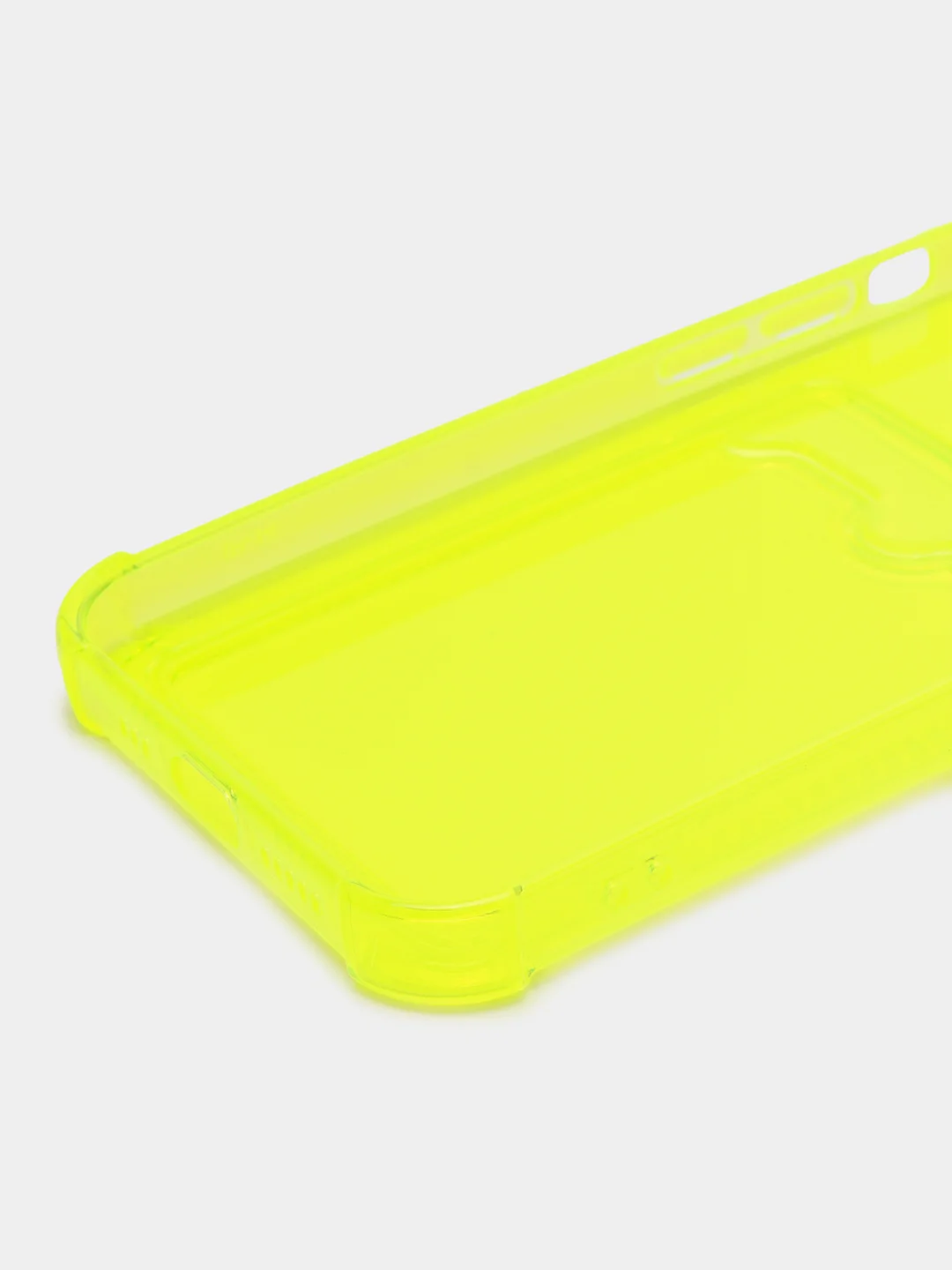 Лимонный чехол с карманом для карт на iPhone 14, противоударный, с защитой углов