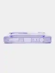 Лавандовый чехол противоударный для Realme C35 (Реалми С35), прозрачный, с карманом для карты