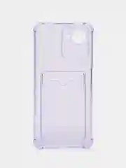 Лавандовый чехол противоударный Realme C30 C30s Narzo 50i Prime Реалми прозрачный карманом для карты