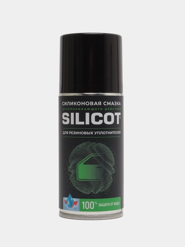 Силиконовая смазка Silicot Spray для резиновых уплотнителей ВМПАВТО, аэрозоль 210мл