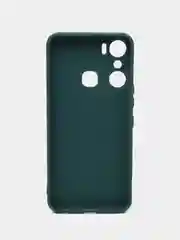 Зеленый силиконовый чехол для Infinix HOT 12 Pro (Инфиникс Хот 12 Про) прозрачный