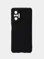 Черный чехол Xiaomi Redmi Note 10 Pro, Сяоми Редми Нот 10 Про силиконовый карбон